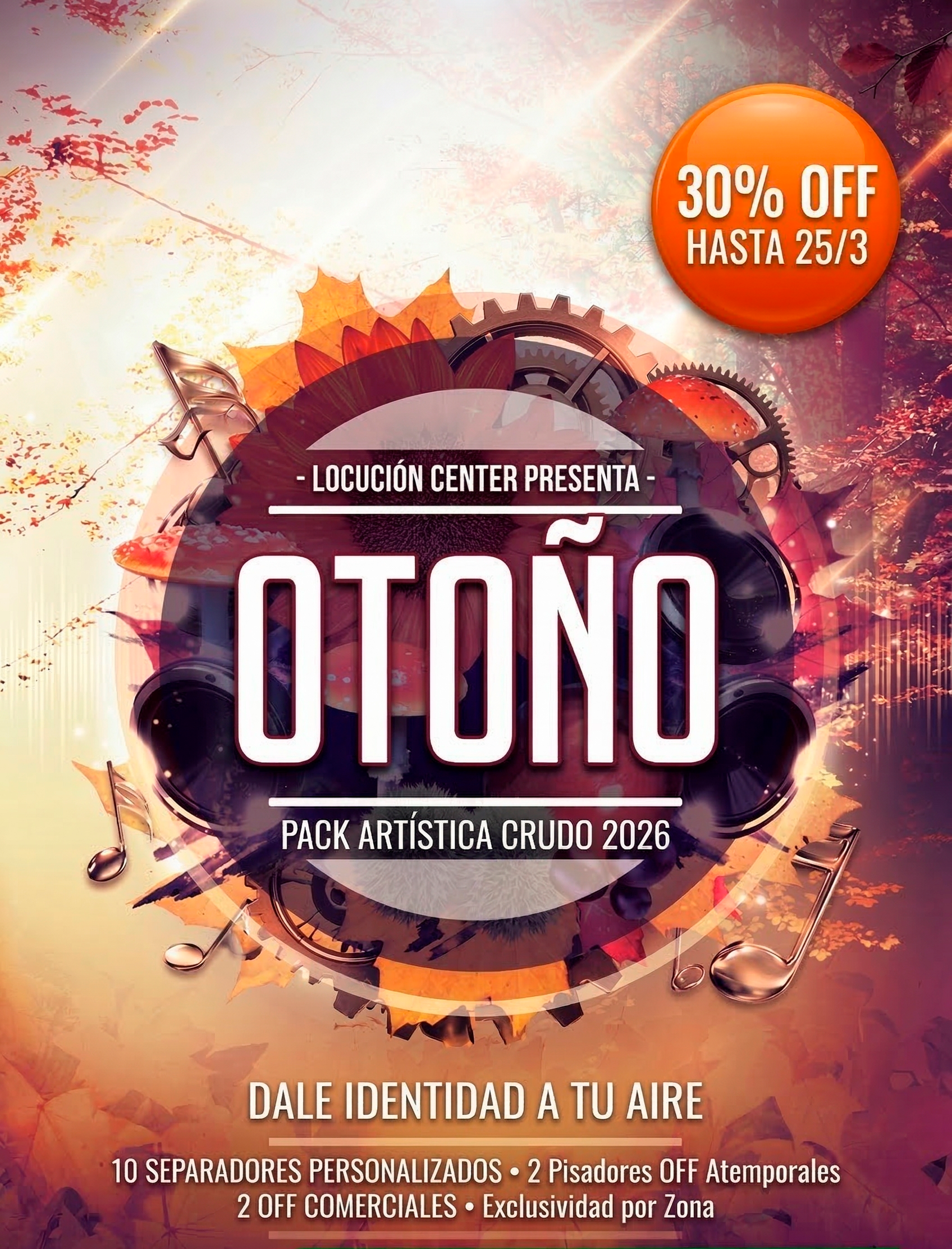 Flyer promocional Otoño 2026